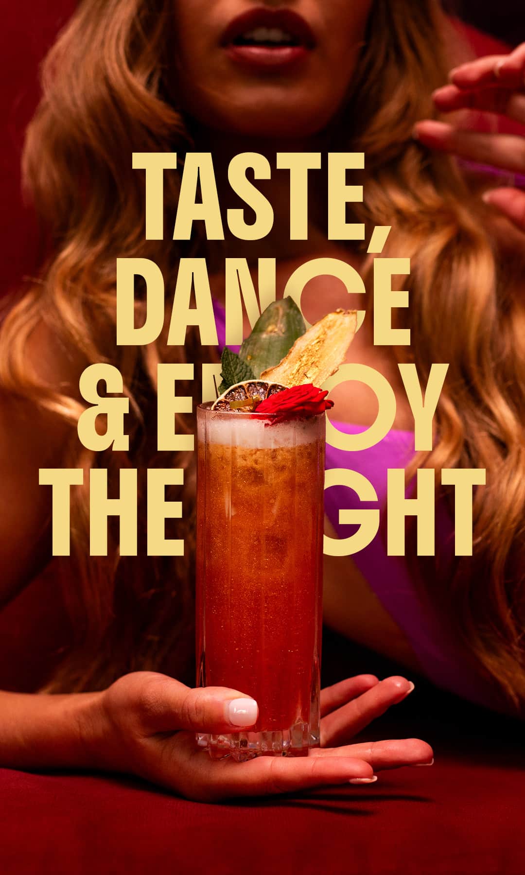 Crazy Piano's cocktail-text mobiel